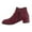 C, variant on Suede Chelsea Boots Women Zip up Low Block Heel Pointed Toe Dress Fall Ankle Booties Slip on Stretch Short Boots