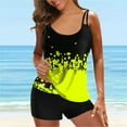 thumbnail image 2 of Women‘S Tankini Large Bikini Digital Suspender Beach Split Swimsuit, 2 of 3