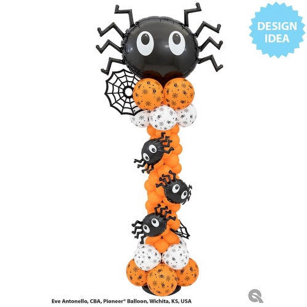 11 inch Qualatex Spiders Webs & Stars Latex Balloons (50 Pack) - Party Supplies Decorations