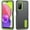 Gray+Green, variant on for Galaxy A03s Case Kickstand Durable 3-Layer Military Grade Protective Cover Hybrid Silicone Heavy Duty Rugged Shockproof Screen Lip Raised Protection for Samsung Galaxy A03s,
Purple+Pink