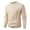 Khaki, variant on Men's Textured Knit Crew Neck Sweater Long Sleeve Solid Casual Pullover Top