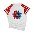 thumbnail image 4 of VerPetridure American Flag Stars Stripes Shirts for Women 4th of July Patriotic Shirt Cute Graphic Blouse USA Flag Tops Summer Tee, 4 of 4