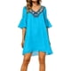 thumbnail image 3 of TaTaai Women Spring Summer Polka Dot Chiffon Ruffle Long Sleeve Midi Dress Casual Elegant Flowy Lightweight Fabric Breathable Comfortable Daily Wear Dress Gift, 3 of 5