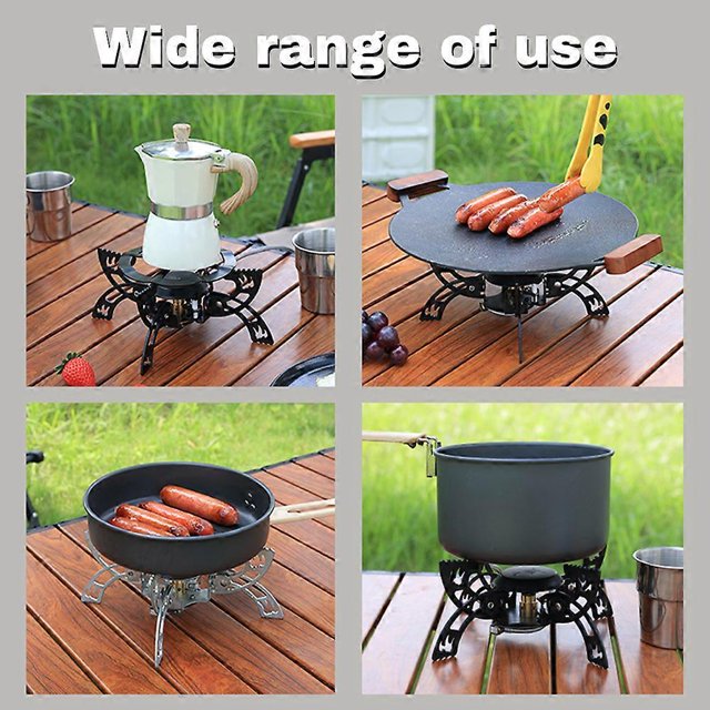 Outdoor Electronic Ignition Stoves Portable Cooking Accessory Foldable Gasstove Adjustable Firepower Camping Hiking Furnace GasCooker