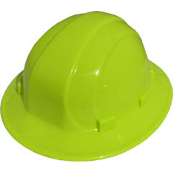 ERB Omega II Full Brim Hard Hats With Ratchet Suspension Hi Viz Yellow