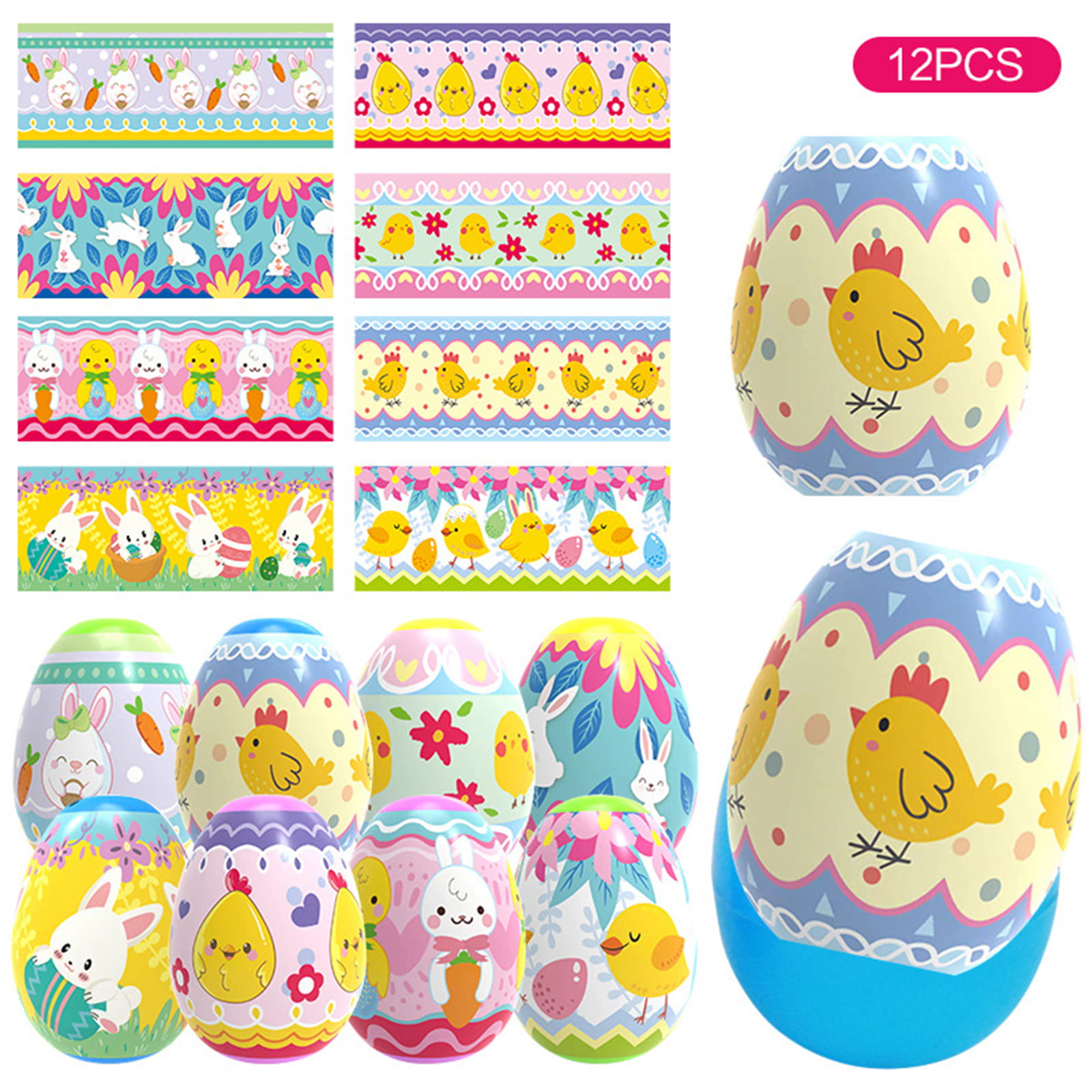 Ukrainian Kit For 7 Eggs Heat Shrink Wrap Sleeve Decoration Easter Fairy-tale 