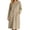 Khaki, variant on LEAVINGSUO Nightgowns for Women Plus Size Long Sleeve Pullover Winter Casual Nightgown long dress with plush fabric For Home Use Black S