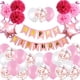 thumbnail image 1 of Globos De Feliz Cumpleaños, Bola De Flores De Papel Para Fiesta, Decoración De Globos De Goma Inevent HA043406-01, 1 of 6