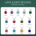 thumbnail image 7 of TURANDOSS Sterling Silver Necklaces for Women Glittering Birthstone Necklace for Women Birthday Gifts Anniversary Gifts for Wife Womenfriend, 7 of 7