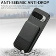 thumbnail image 6 of Dteck for Google Pixel 9 / 9 Pro Case Wallet with Card Holder, RFID Blocking Credit Slots Kickstand Shockproof Phone Cover for Women Men 6.3 inch,Black, 6 of 9