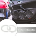 thumbnail image 2 of Pair 2.5 Inch Car White Clear Speaker Spacer Ring Mounting Spacer Acrylic 60mm ID, 2 of 6