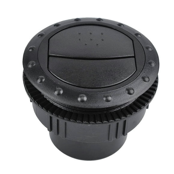 Auto Closable Rotatable Air Vent Round Air Deflector Outlet Air Conditioning Deflector Side Roof For Bus Boat Yacht Car Black
