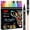 24pc, variant on Tarmeek Dual Tip Acrylic Marker Pens for Nail Art, 12 Colors Fine Tip Professional Drawing Pens for Manicure DIY Design, Easy to Use Nail Art Pens Set