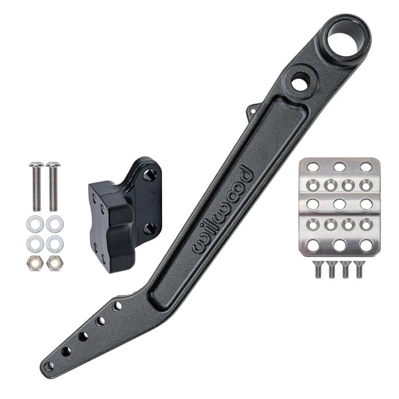 Wilwood 340-16399 Retrofit Kit Adjustable 5.5-6.25:1 Ratio Reverse Swing Mount Brake Pedal