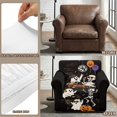 thumbnail image 6 of Psesaysky Halloween 2 Pcs Chair Covers with Ghost Skeleton, Separate Spandex Cushion Cover Washable Soft for Living Room Home Decor, 6 of 8