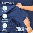 thumbnail image 6 of CGK Linens 4-Piece Ultra Soft & Comfy Hotel Luxury Sheet Set - King Size Cooling Bed Sheet Fits 8"-16" Mattresses, Navy Blue, 6 of 6