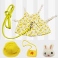 thumbnail image 1 of Bunny Clothes Pet Rabbit Costume Guinea Pig Lop-eared Rabbit Outdoor Cloth, Bananas Full Set S, 1 of 8