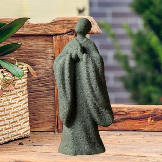 Estatua de monje , adorno de bonsái, centro de mesa, colección, artesanía creativa y compacta, regalo, decoración de mesa, estilo chino Estilo B