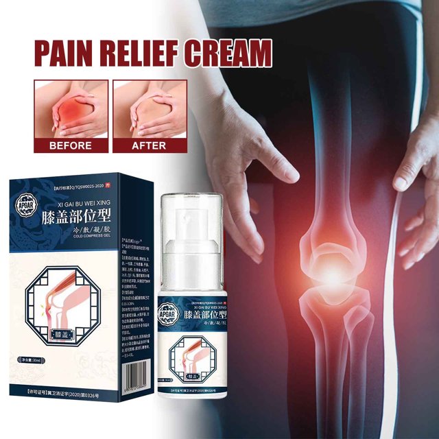 Fiudx Ofertas de la semana Gel frío chino para aliviar el dolor articulaciones a base de gel natural en rodillas, 30 ml