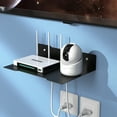 thumbnail image 6 of Projector Mount Cable Box Wall Mount Holder Stand, Shelf For Projector Above Bed, Floating Shelves For Game Consoles/AV with Cable Ties Black, 6 of 7