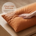 thumbnail image 4 of Unique Bargains 2 Pack Cotton Pillowcase Envelope Closure Bedding Caramel - Yellow, 4 of 5