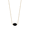 Gray, variant on Serenity 18K Gold Plated Necklace Gold Black Agate Small for Women