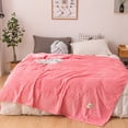 thumbnail image 4 of Bueautybox Flannel Blanket Throw Lightweight Super Soft Cozy Luxury Bed Blanket Microfiber, 4 of 6