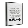 thumbnail image 3 of The Stupell Home Decor Collection Bless Us O Lord Before Meal Prayer Framed Giclee Texturized Art, 11 x 1.5 x 14, 3 of 5