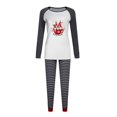 thumbnail image 4 of LIZUOJUN Women's Pajama Sets Long Sleeve Pants Sleepwear 2 Piece Lounge Set Soft Comfortable Breathable Pjs Loungewear Striped Christmas Print Pajama Holiday Sleepwear - 2XL, 4 of 7