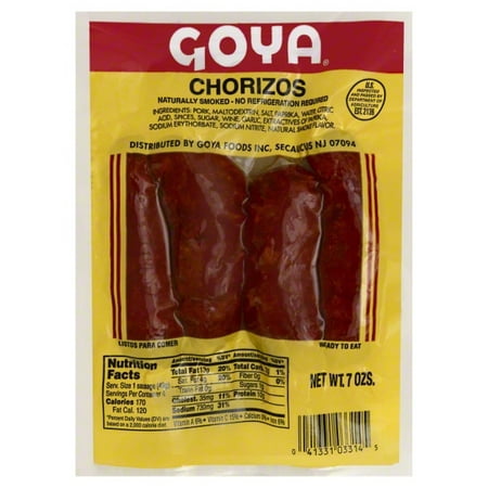 Goya Goya  Chorizos, 7 oz (Best Way To Cook Chorizo Sausage)