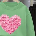 thumbnail image 4 of Toddler Girl Winter Clothes 2T 3T 4T 5T 6T 7T 8T Girl Clothes Toddler Girl Clothes Fall Outfits Long Sleeve Sweatshirt Tops + Pants Set Light Green Size 9-10 Years, 4 of 4
