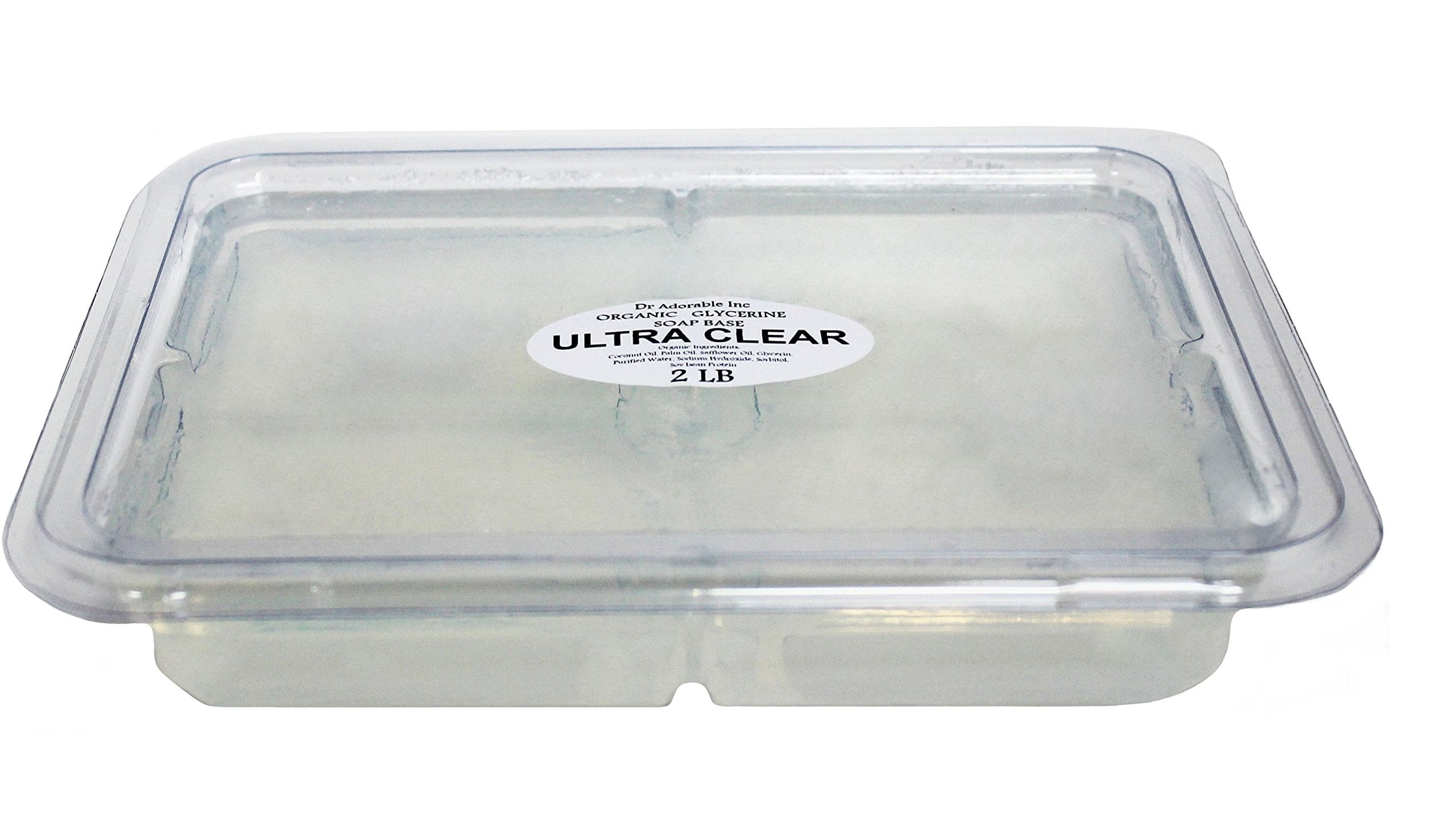25 Lb Clear Glycerin Melt & Pour Soap Base Organic by Dr.Adorable 
