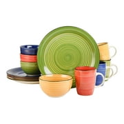 Gibson Home Color Vibes 12-Piece Dinnerware set - Assorted Colors