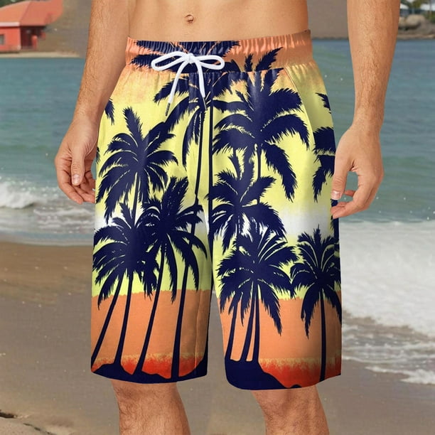 WILLBEST Traje de Baño Corto Cargo para Hombre, Forrado de Malla, con Pantalones Cortos de Playa y Bolsillos 1601