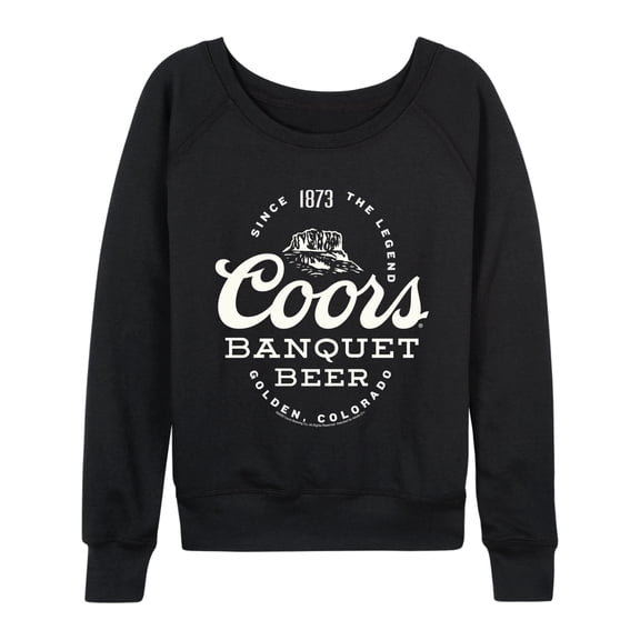Coors - Banquet Beer - Women's French Terry Long Sleeve Pullover