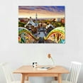 thumbnail image 2 of Nawypu Parc Güell Barcelona Poster Pictures For Wall Art Canvas Prints Wall Decor Living Room Office Bedroom Home Decorations With Framed, 2 of 4