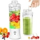 thumbnail image 1 of Licuadora portátil de 600ml para batidos y batidos, exprimidor eléctrico de 4000 mAh, licuadora de batidos de motor de 270 W sin BPA e IP67 impermeable, licuadora USB de jugo fresco, 1 of 5