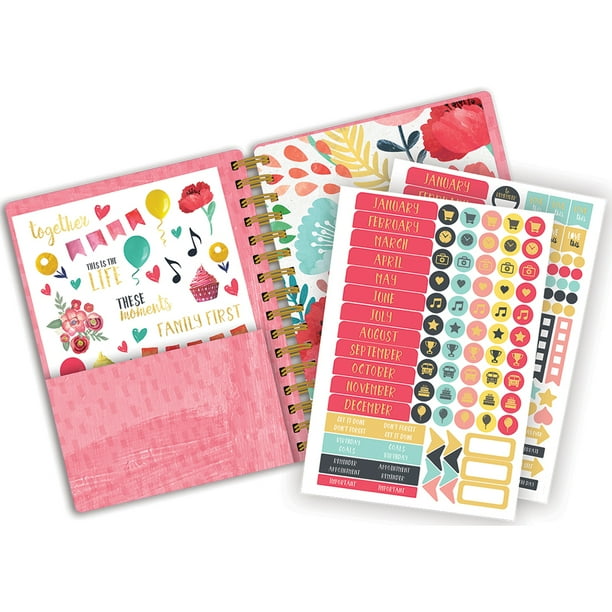 Paper House Spiral Bound Planner 7.5"X8.5"Everyday Moments Walmart