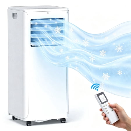 3-In-1 Portable Air Conditioner: 12000 BTU Room Portable Ac Units with Remote Control- Covers Up to 500 Sq.Ft