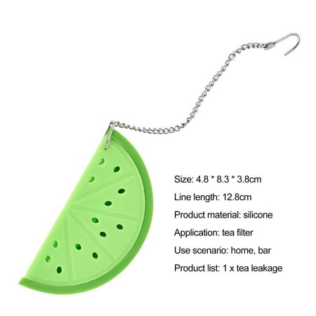 

Hadanceo Lemon Slice Tea Drain Small Tea Strainer Fine Mesh Filter Leaf Water Separation Practical for Kitchen