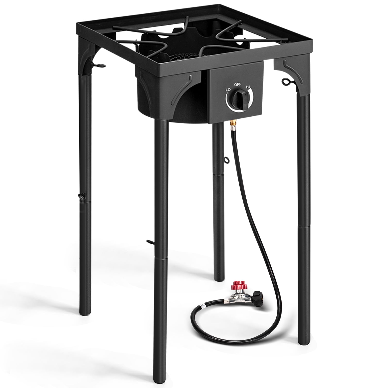UBesGoo EX31-51 Portable Propane 75,000BTU Single Burner Outdoor Cooker Stove, Black