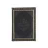 Embossed BLACK FLEUR DE LIS Refillable Leather-like Journal 6x8 by Eccolo trade