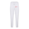 thumbnail image 3 of Lorytime Fleece Joggers Men Heart Print Elastic Waist Sweatpants Drawstring Full Length Pants with Pockets Outwear, 3 of 3