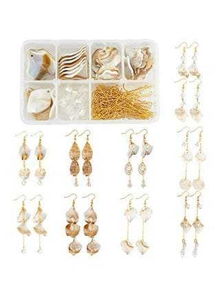 SUNNYCLUE 1 Box DIY 6 Pairs Rhinestone Tassel Dangle Earring Making Kit  Jewelry Making Supplies for Beginner Adults Art Craft Projects Golden 