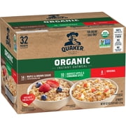 Quaker Organic Instant Oatmeal Variety Pack, 42.9 oz 32 Count Multipack