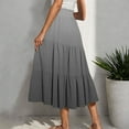 thumbnail image 5 of Aofany Maxi Skirts for Women Summer Casual Tiered Printed Skirt Trendy A Line High Waist Long Skirts, 5 of 7