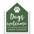 thumbnail image 2 of (2 pack) Dogs Welcome House-Shaped Framed Wall Plaque Art - 7.5" x 5.5", 2 of 2