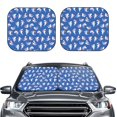 thumbnail image 2 of Vsdgher Cute Shark Print Car Windshield Sun Shade, Reflective Sunshade Window Sunshade Sun Visor Protector Fit for Cars,Trucks,SUVs-Large, 2 of 6