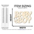thumbnail image 2 of Unfinished Baby Boy Sign Shape 14" / 1/8", 2 of 2