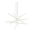 thumbnail image 2 of Sonneman Lighting  Stix LED Bright Satin Aluminum 6-Arm Pendant, Optical Acrylic Shade - Silver, 2 of 3